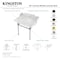 Kingston Brass 30 Carrara Marble Console Sink with Brass Legs, Marble WhitePolished Chrome LMS3030MB1 - alternate 5